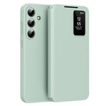 For Samsung Galaxy S26 Case with Card Holder Smart View Window Leather Phone Cover