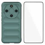 WANLONFENG For Honor Magic8 Lite 5G / Honor X70 5G / Honor X9d 5G TPU Case  HD Series Anti Slip Phone Cover with Tempered Glass