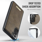 CASEME For Samsung Galaxy S21 5G / Galaxy S21 4G Magnetic Case ME80 Series Leather PC TPU Phone Cover with Detachable Wallet