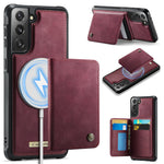 CASEME For Samsung Galaxy S21 5G / Galaxy S21 4G Magnetic Case ME80 Series Leather PC TPU Phone Cover with Detachable Wallet