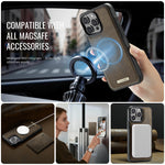CASEME For iPhone 14 Pro Max Magnetic Case ME80 Series Leather PC TPU Phone Cover with Detachable Wallet