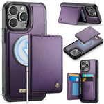 CASEME For iPhone 15 Pro Max Magnetic Case  ME80 Series Leather PC TPU Phone Cover with Detachable Wallet