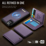 CASEME For iPhone 11 Pro Max Magnetic Case  ME80 Series Leather PC TPU Phone Cover with Detachable Wallet