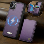CASEME For iPhone 11 Pro Max Magnetic Case  ME80 Series Leather PC TPU Phone Cover with Detachable Wallet