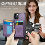 CASEME For iPhone 11 Pro Max Magnetic Case  ME80 Series Leather PC TPU Phone Cover with Detachable Wallet
