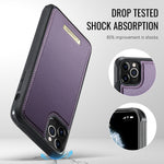CASEME For iPhone 11 Pro Max Magnetic Case  ME80 Series Leather PC TPU Phone Cover with Detachable Wallet