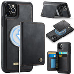 CASEME For iPhone 11 Pro Max Magnetic Case  ME80 Series Leather PC TPU Phone Cover with Detachable Wallet