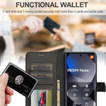 LC.IMEEKE Wallet Case for Xiaomi Poco M8 5G / Redmi Note 15 5G (Global) / 15 4G (Global) Calf Texture Leather Phone Cover