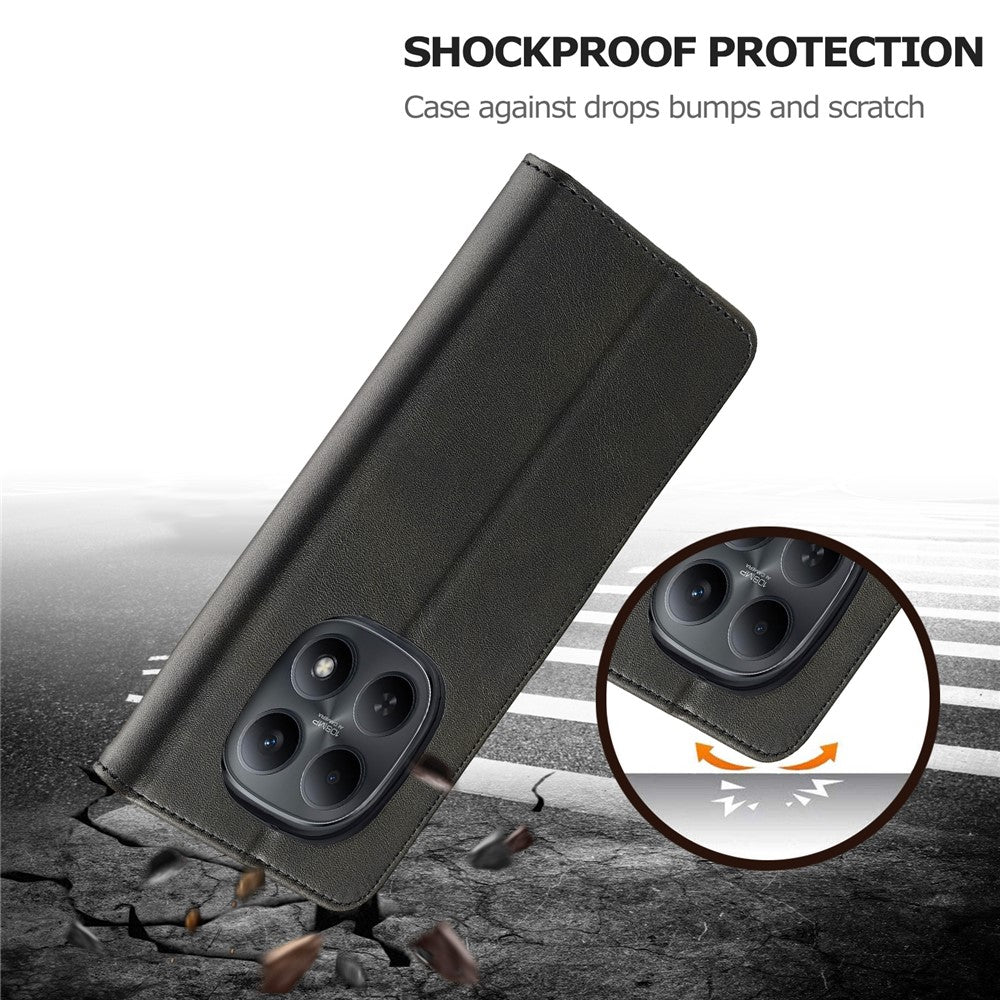 LC.IMEEKE For Xiaomi Redmi Note 15 Pro 4G (Global) Case Wallet Calf Texture Leather Phone Cover