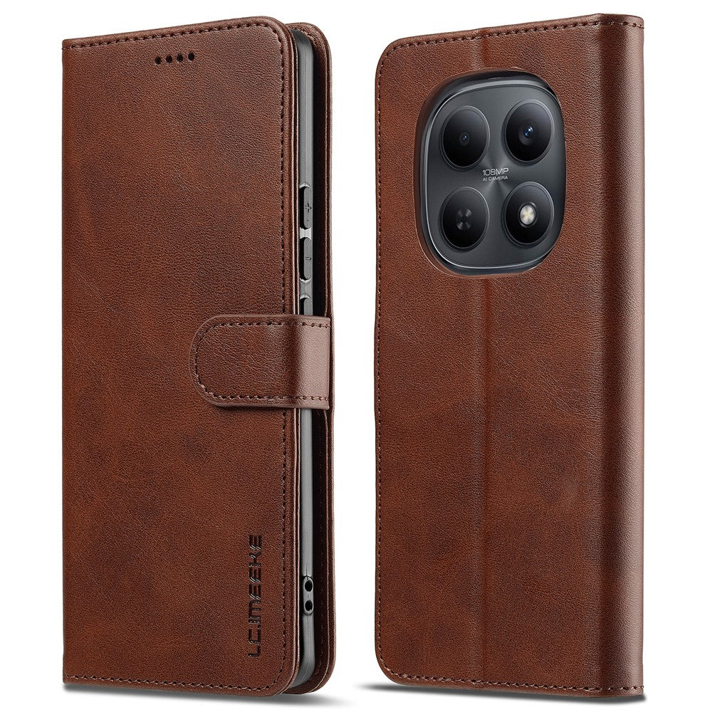 LC.IMEEKE For Xiaomi Redmi Note 15 Pro 4G (Global) Case Wallet Calf Texture Leather Phone Cover
