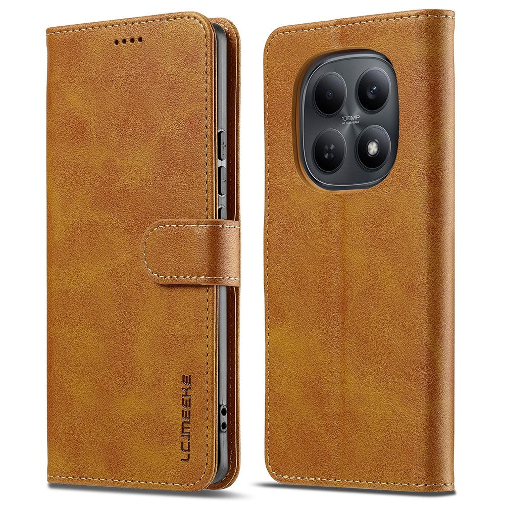 LC.IMEEKE For Xiaomi Redmi Note 15 Pro 4G (Global) Case Wallet Calf Texture Leather Phone Cover