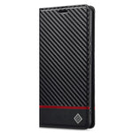 LC.IMEEKE For Xiaomi Redmi Note 15 Pro 4G (Global) Wallet Case Carbon Fiber Texture Leather Phone Cover