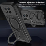 Magnetic Case For Honor Magic7 Lite 5G  /  X60 Pro 5G  /  X9c 5G Shockproof TPU + PC Phone Back Cover with Kickstand