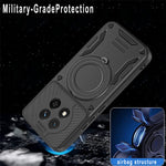 Magnetic Case For Honor Magic7 Lite 5G  /  X60 Pro 5G  /  X9c 5G Shockproof TPU + PC Phone Back Cover with Kickstand
