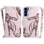 For Samsung Galaxy A37 5G Case Pattern Printing Leather Wallet Phone Cover with Wrist Strap