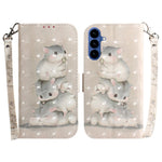 For Samsung Galaxy A37 5G Case Pattern Printing Leather Wallet Phone Cover with Wrist Strap