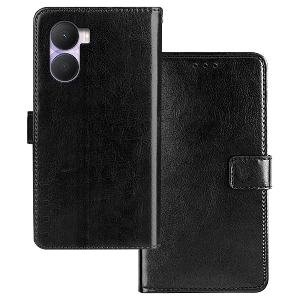 IDEWEI For Honor Play 40 Plus 5G Crazy Horse Texture Wallet Flip Cover PU Leather Stand Magnetic Closure Protective Phone Case