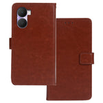 IDEWEI For Honor Play 40 Plus 5G Crazy Horse Texture Wallet Flip Cover PU Leather Stand Magnetic Closure Protective Phone Case