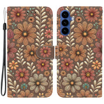 Samsung Galaxy A57 5G Plånboksfodral Mönstertryck Läder Stativ mobilfodral med Rem