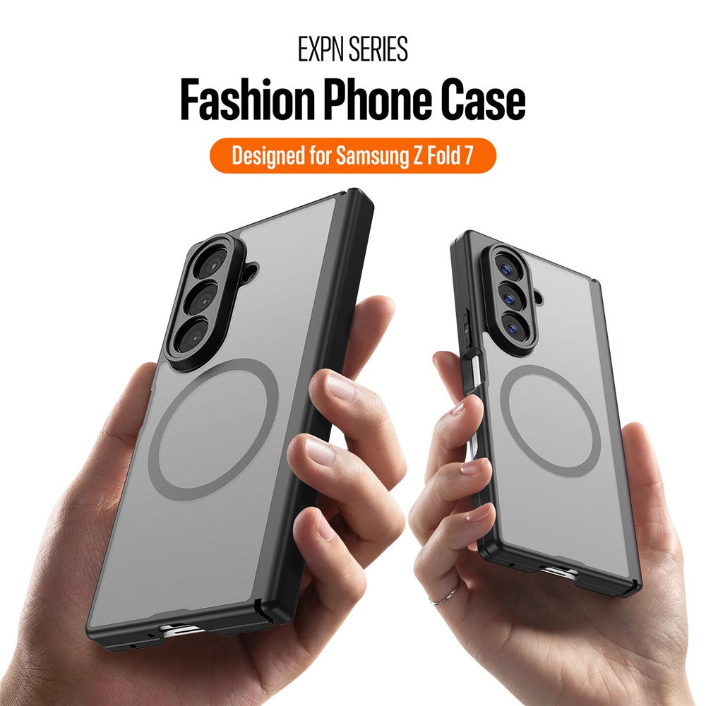 DUX DUCIS Expn Series For Samsung Galaxy Z Fold7 5G Magnetic Case PC + TPU Phone Back Cover