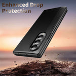 Til Samsung Galaxy Z Fold4 5G-cover Smart View Window lædertelefoncover