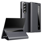 Til Samsung Galaxy Z Fold4 5G-cover Smart View Window lædertelefoncover