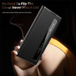 For Samsung Galaxy Z Fold3 5G Case Smart View Window Leather Phone Cover