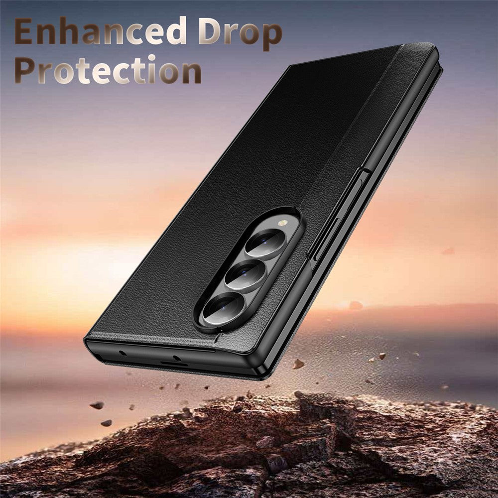 For Samsung Galaxy Z Fold3 5G Case Smart View Window Leather Phone Cover
