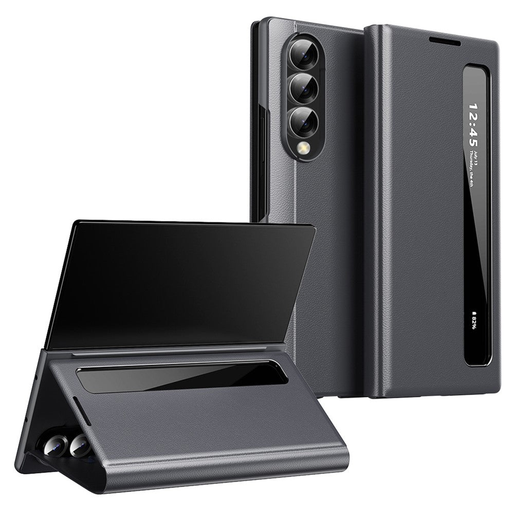 For Samsung Galaxy Z Fold3 5G Case Smart View Window Leather Phone Cover