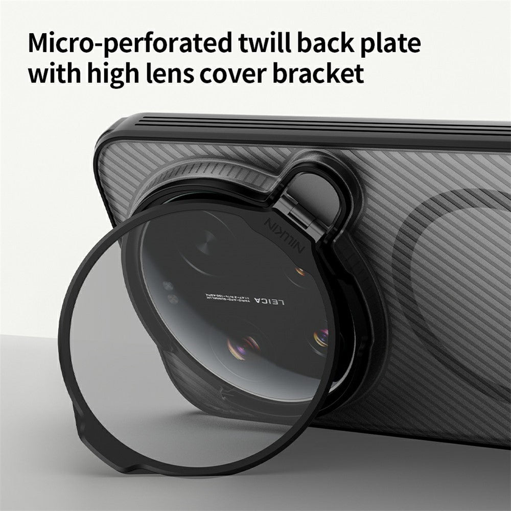 NILLKIN Camshield Prop Magnetic Series til Xiaomi 17 Ultra 5G-etui med gennemsigtigt linsecover og PC TPU-bagside