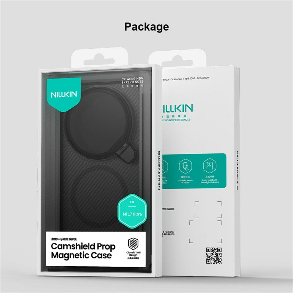 NILLKIN Camshield Prop Magnetic Series til Xiaomi 17 Ultra 5G-etui med gennemsigtigt linsecover og PC TPU-bagside