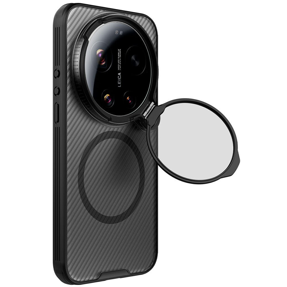 NILLKIN Camshield Prop Magnetic Series til Xiaomi 17 Ultra 5G-etui med gennemsigtigt linsecover og PC TPU-bagside