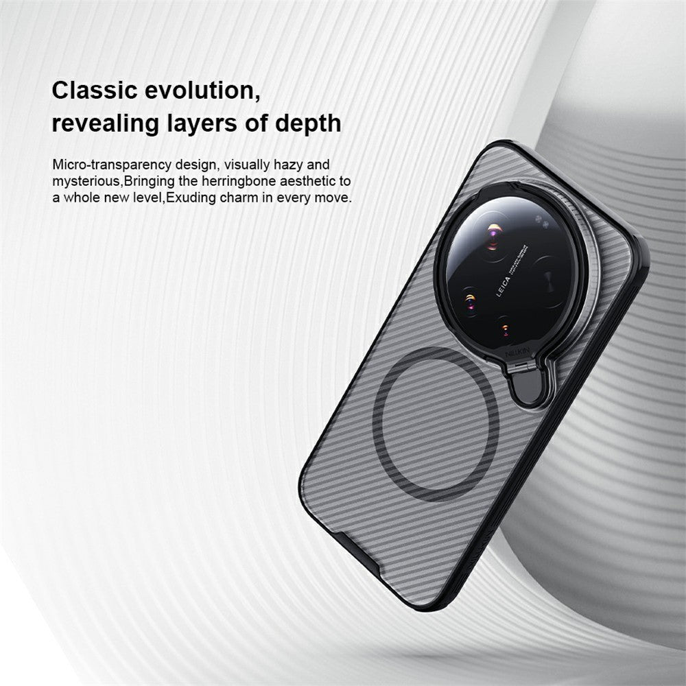 NILLKIN Camshield Prop Magnetic Series til Xiaomi 17 Ultra 5G-etui med gennemsigtigt linsecover og PC TPU-bagside