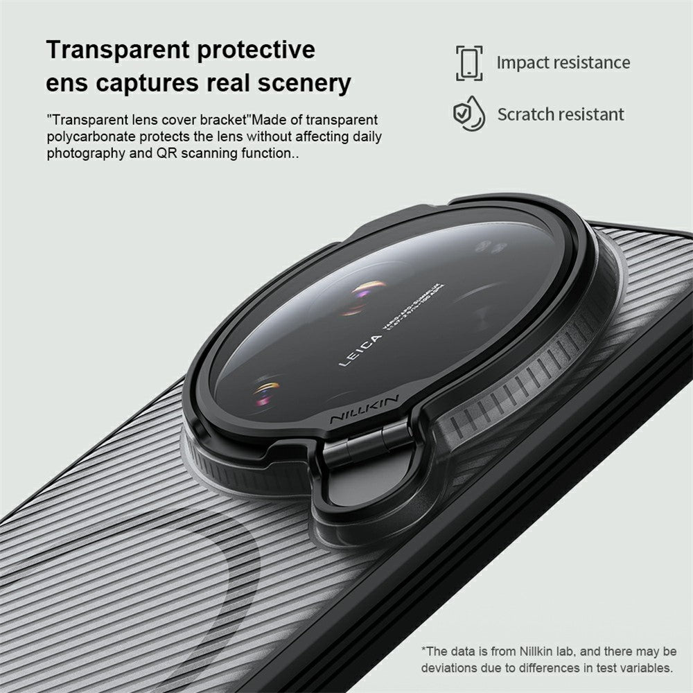 NILLKIN Camshield Prop Magnetic Series til Xiaomi 17 Ultra 5G-etui med gennemsigtigt linsecover og PC TPU-bagside