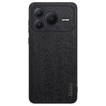 For Honor Power2 5G Case Wood Texture PU Leather Coated PC TPU Phone Cover