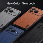 For Honor Power2 5G Case Wood Texture PU Leather Coated PC TPU Phone Cover
