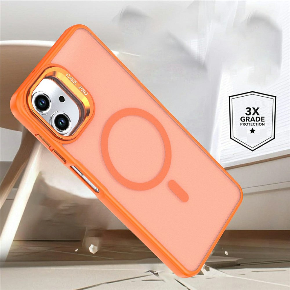 Magnetiskt skal för Samsung Galaxy A08 4G / A07 5G / A07 4G / A06 5G / A06 4G, vikbart stativ, matt PC + TPU-mobilskal