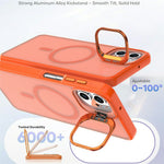 Magnetiskt skal för Samsung Galaxy A08 4G / A07 5G / A07 4G / A06 5G / A06 4G, vikbart stativ, matt PC + TPU-mobilskal