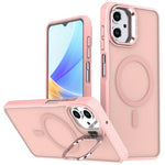 Magnetiskt skal för Samsung Galaxy A08 4G / A07 5G / A07 4G / A06 5G / A06 4G, vikbart stativ, matt PC + TPU-mobilskal