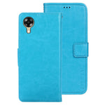 IDEWEI For Oppo A17k 4G Crazy Horse Texture Wallet Flip Cover PU Leather Magnetic Closure Shockproof Folio Book Stand Phone Case