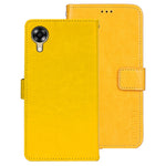 IDEWEI For Oppo A17k 4G Crazy Horse Texture Wallet Flip Cover PU Leather Magnetic Closure Shockproof Folio Book Stand Phone Case