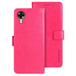 IDEWEI For Oppo A17k 4G Crazy Horse Texture Wallet Flip Cover PU Leather Magnetic Closure Shockproof Folio Book Stand Phone Case