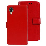 IDEWEI For Oppo A17k 4G Crazy Horse Texture Wallet Flip Cover PU Leather Magnetic Closure Shockproof Folio Book Stand Phone Case