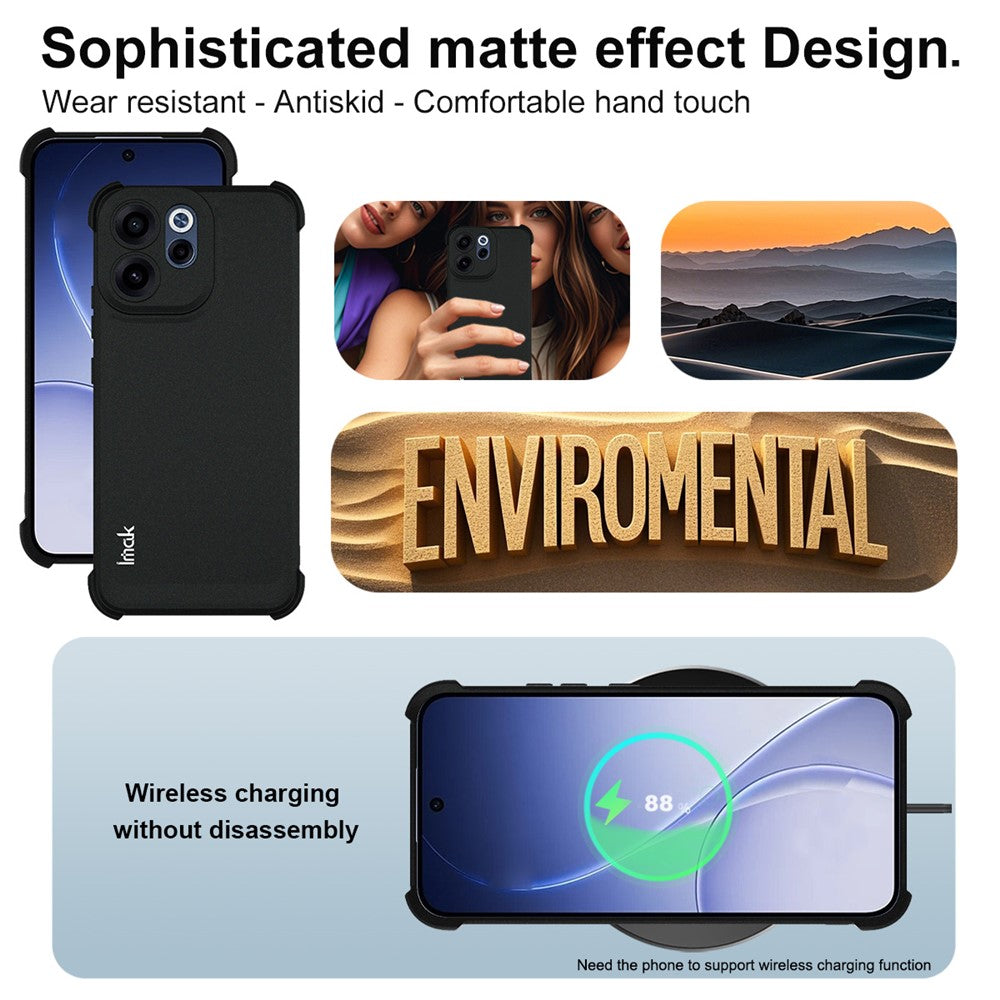 IMAK För Oppo Reno15 F 5G Skal TPU mobilskydd Airbag Stötsäkert Skydd