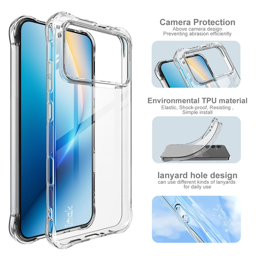 IMAK For Honor Win 5G / Win RT 5G Case TPU Phone Cover Airbag Shockproof Protection