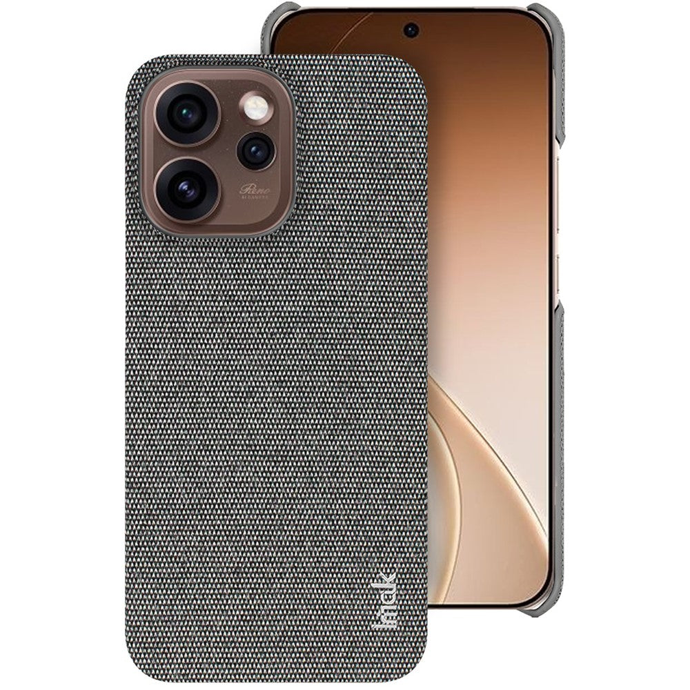 IMAK Ruiyi-serien för Oppo Reno15 Pro Max 5G (Global) / Reno15 Pro 5G (Kina) fodral Tygstruktur Läder + PC-bakstycke för mobil
