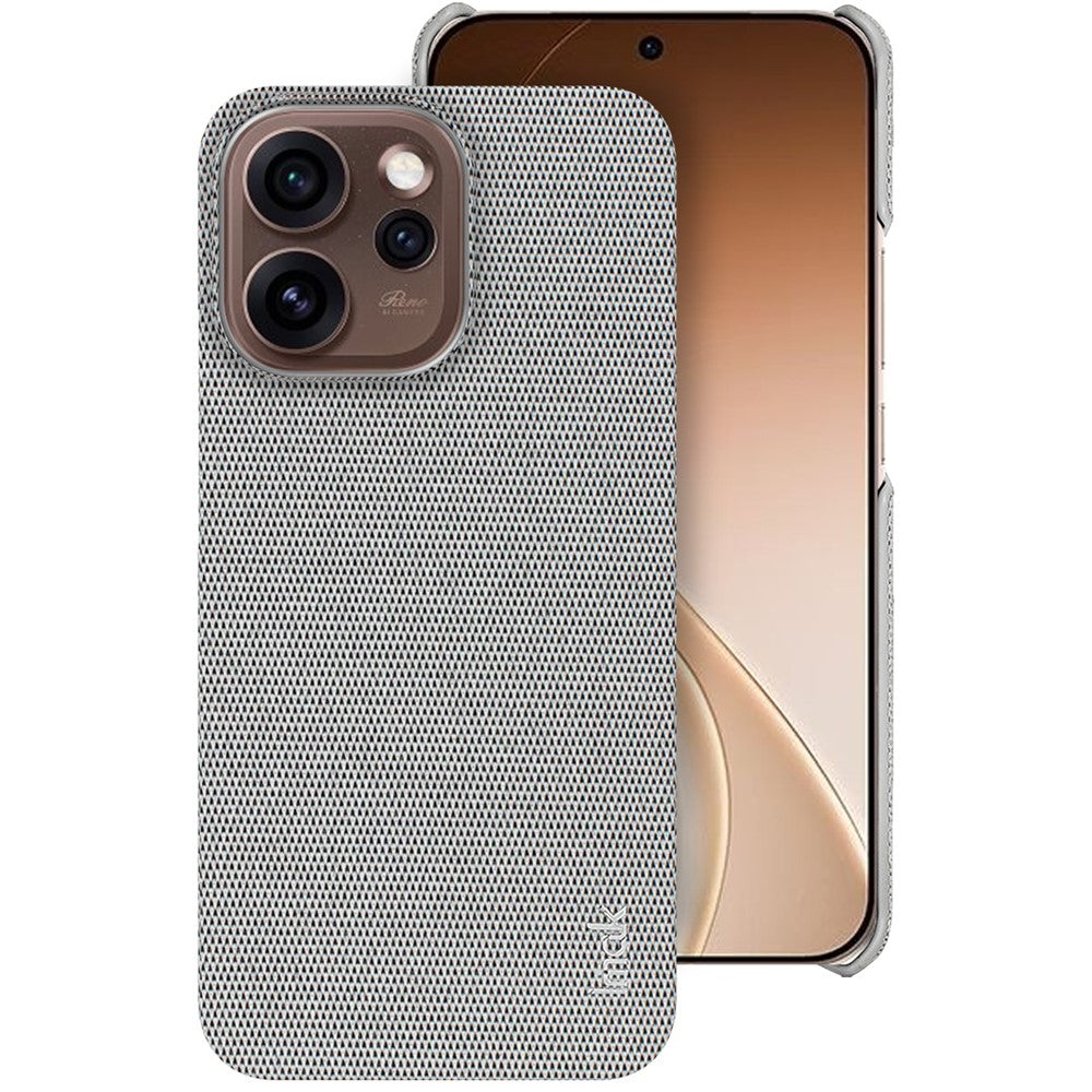 IMAK Ruiyi-serien för Oppo Reno15 Pro Max 5G (Global) / Reno15 Pro 5G (Kina) fodral Tygstruktur Läder + PC-bakstycke för mobil
