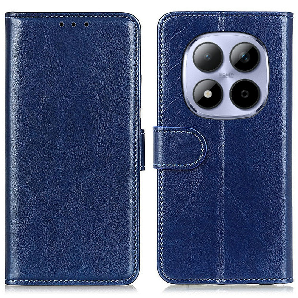 For Xiaomi Redmi Note 15 Pro 4G (Global) Case Crazy Horse Texture PU Leather Phone Stand Cover