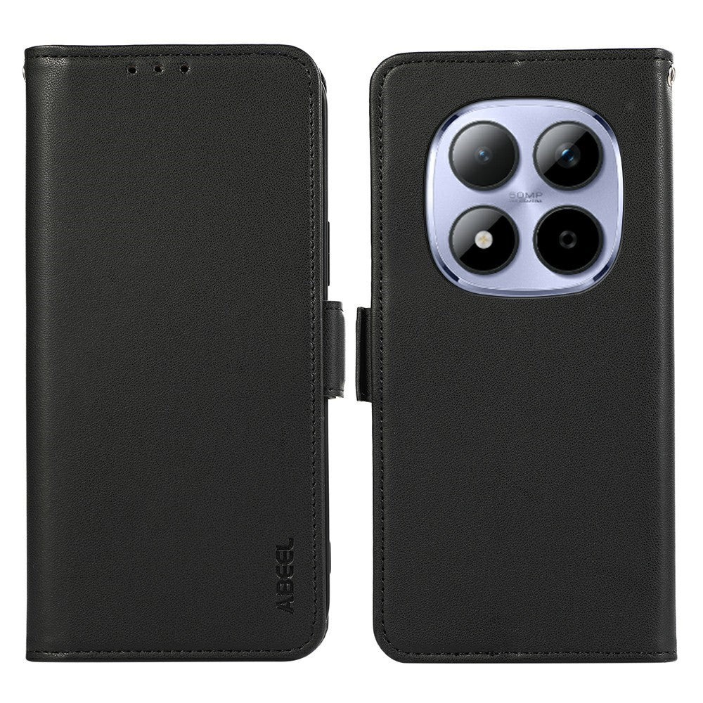 ABEEL For Xiaomi Redmi Note 15 Pro 4G (Global) Case Leather Phone Cover with RFID Blocking Wallet