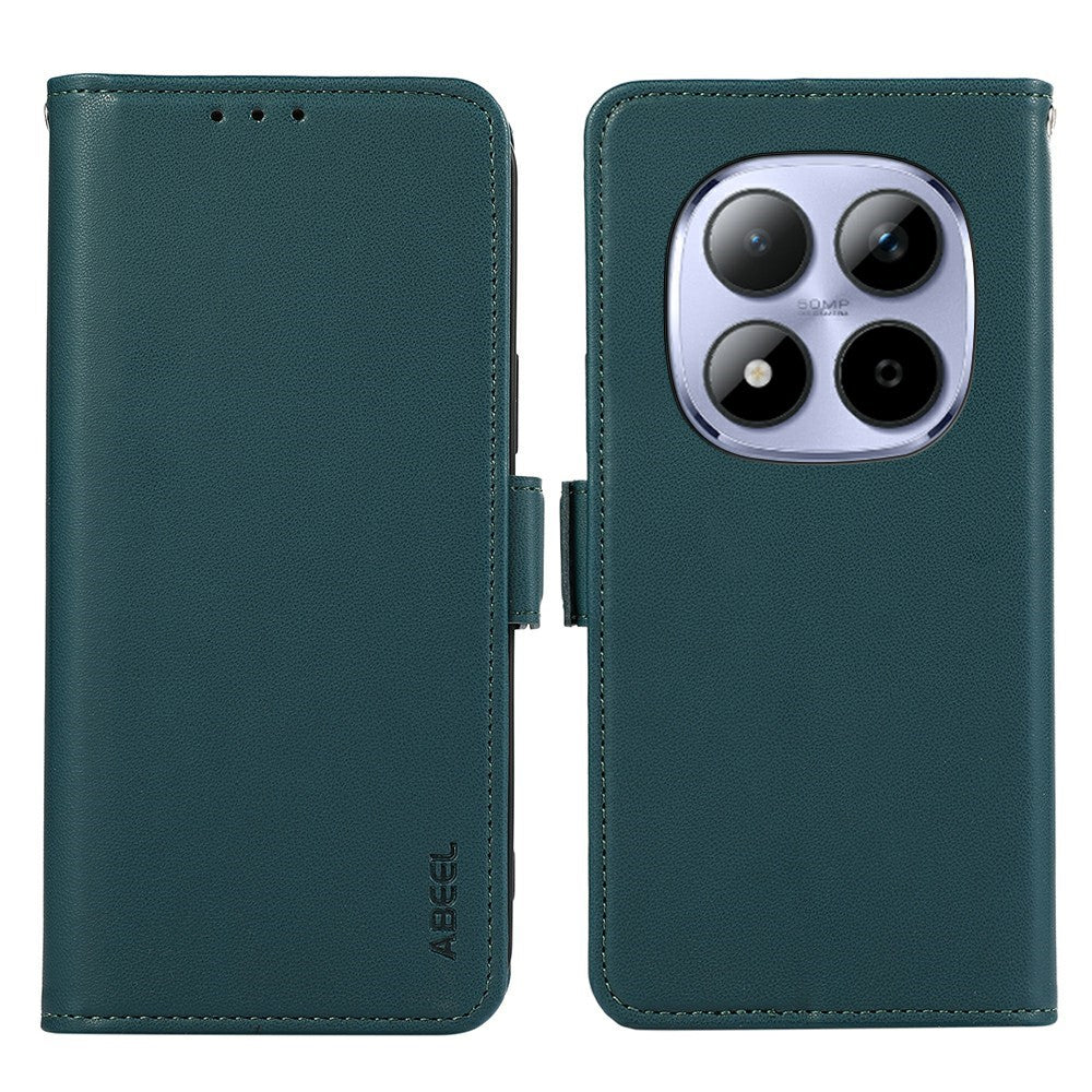 ABEEL For Xiaomi Redmi Note 15 Pro 4G (Global) Case Leather Phone Cover with RFID Blocking Wallet
